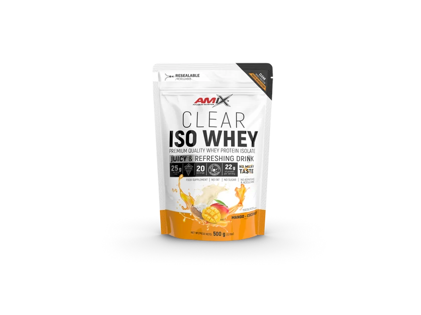 Proteína Clear ISO Whey – mango coco 500g Amix™