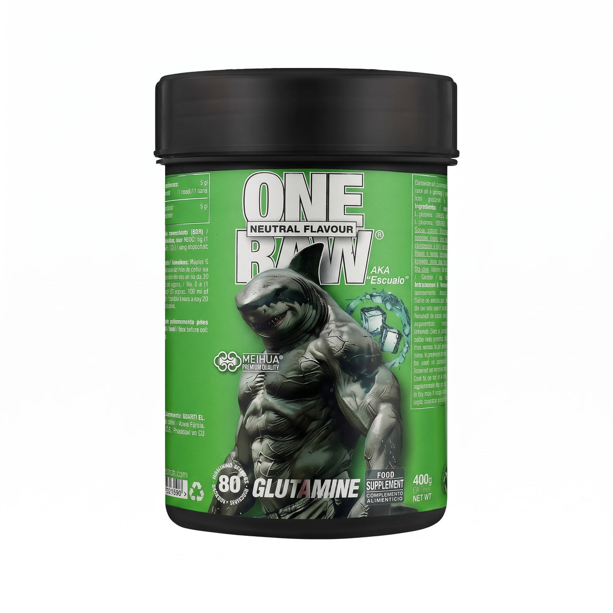 One Raw Glutamine 400 gr (80 Serv.)