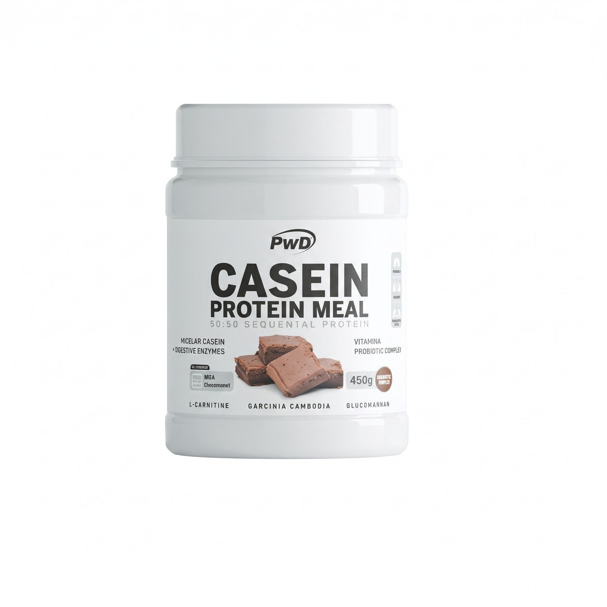 CASEIN PROTEIN MEAL 450gr CHOCOLATE BROWNIE PWD.