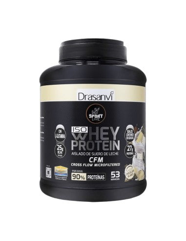 WHEY PROTEIN AISLADO CHOCOLATE BLANCO 1,6kg SPORT LIVE DRASANVI