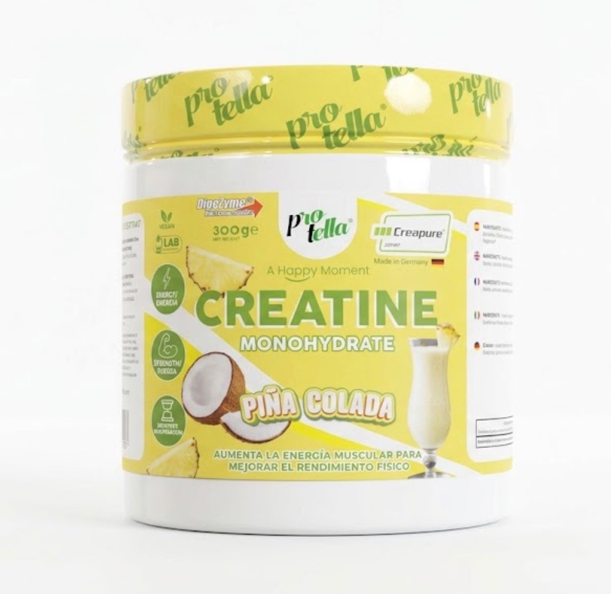 Creatina Creapure Piña Colada - Protella 300g