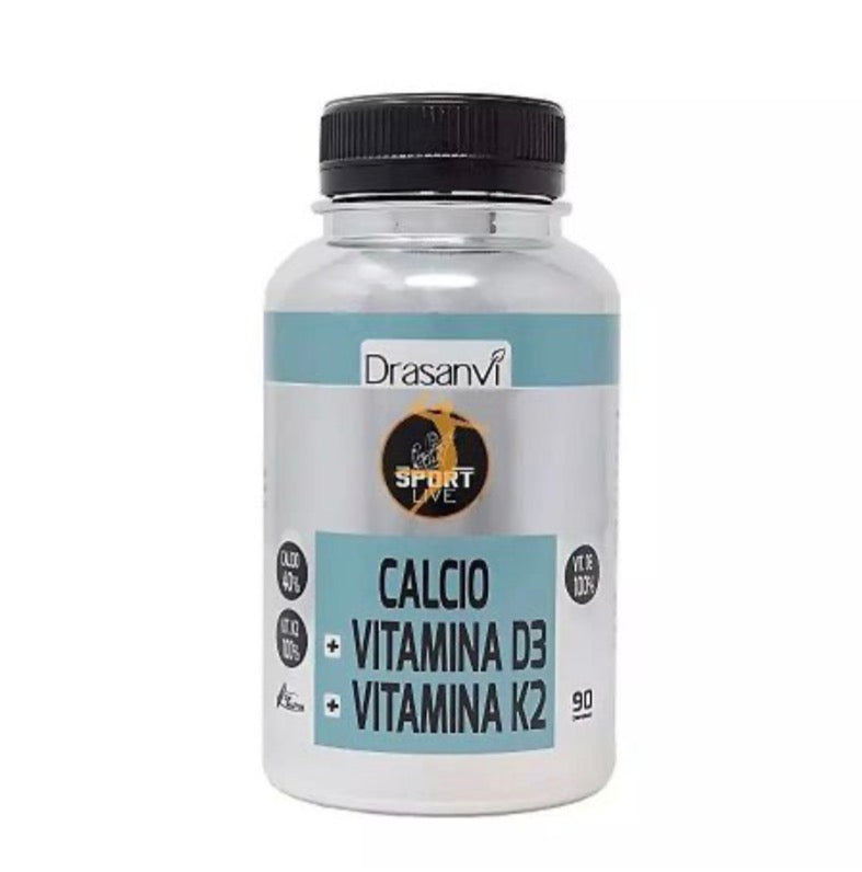 Calcio Vitamina D3+ K2 90 Comprimidos Sport Live Drasanvi