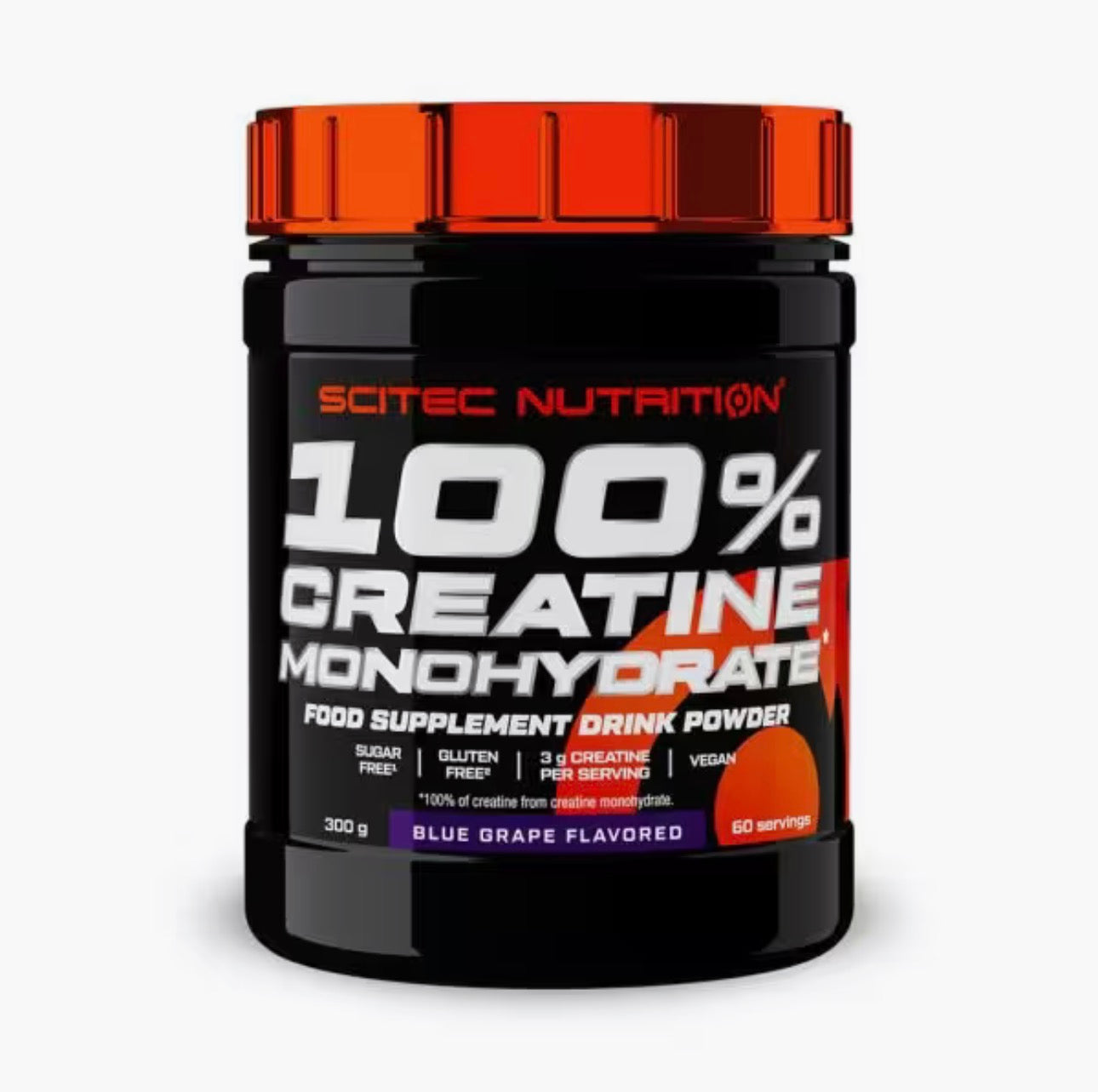 100% Creatine monohydrate 300g Uva azul