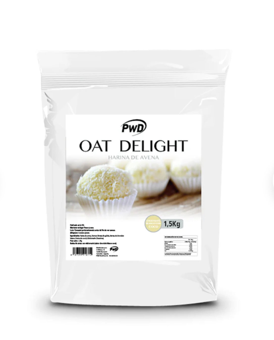 OAT DELIGHT 1,5kg (harina de avena chocolate blanco con coco) PWG.