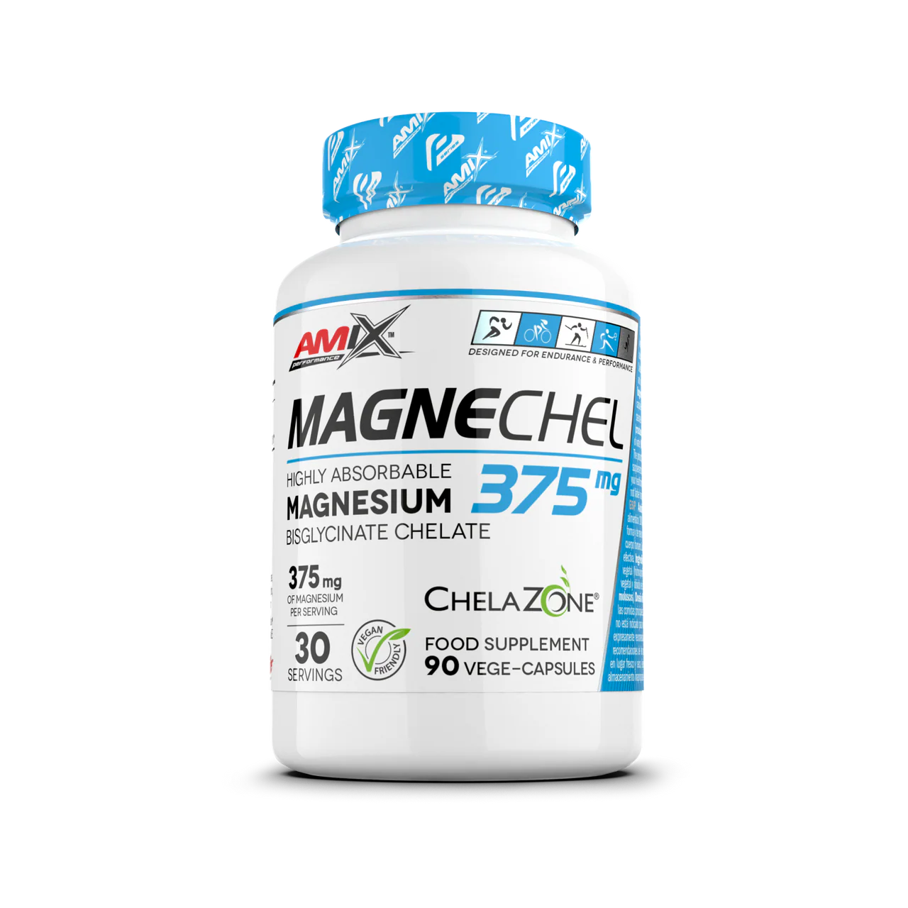 Magnesio Chelate - AMIX
90 caps.