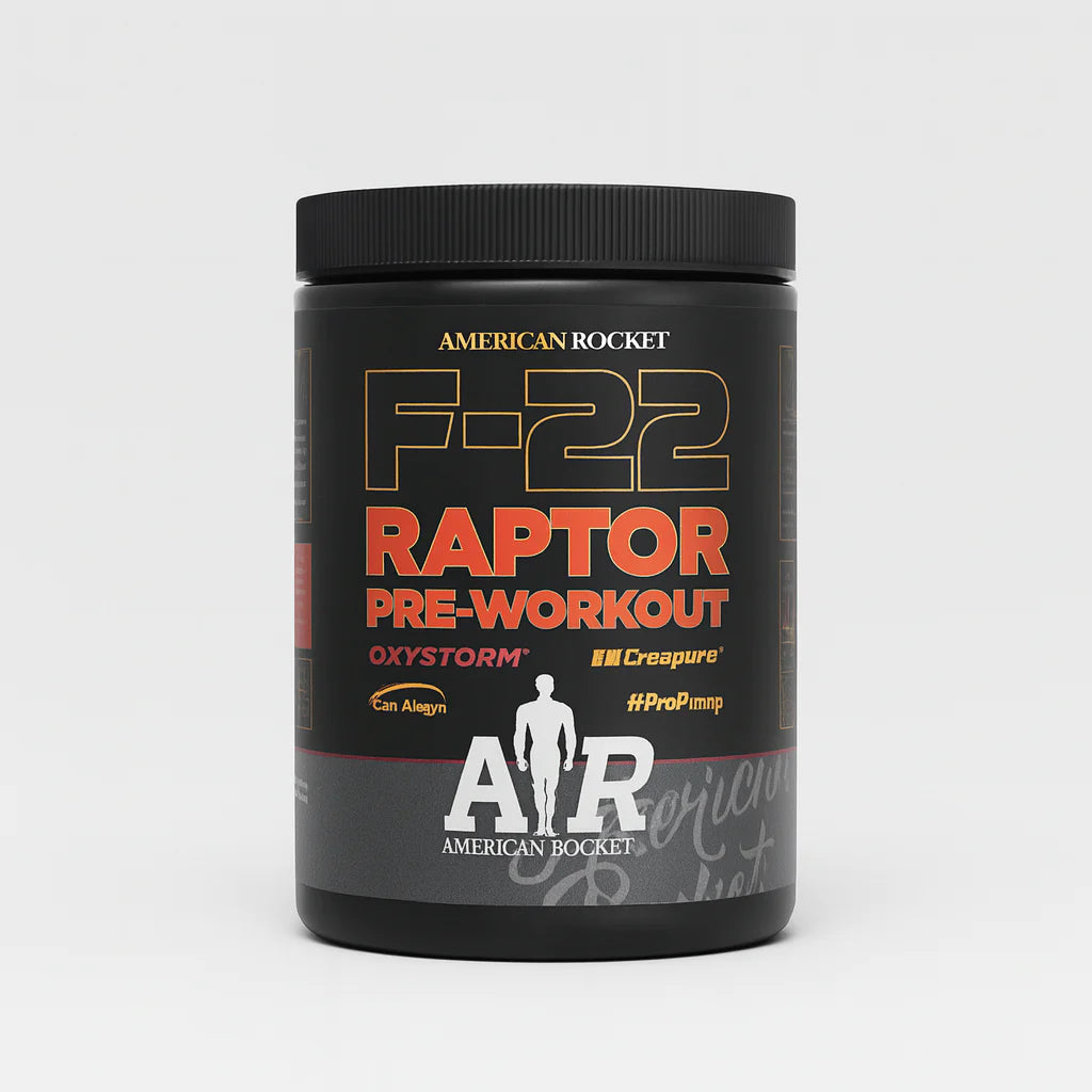 Pre-Entreno Raptor F22
Mango-Piña - American
Rocket
400g.