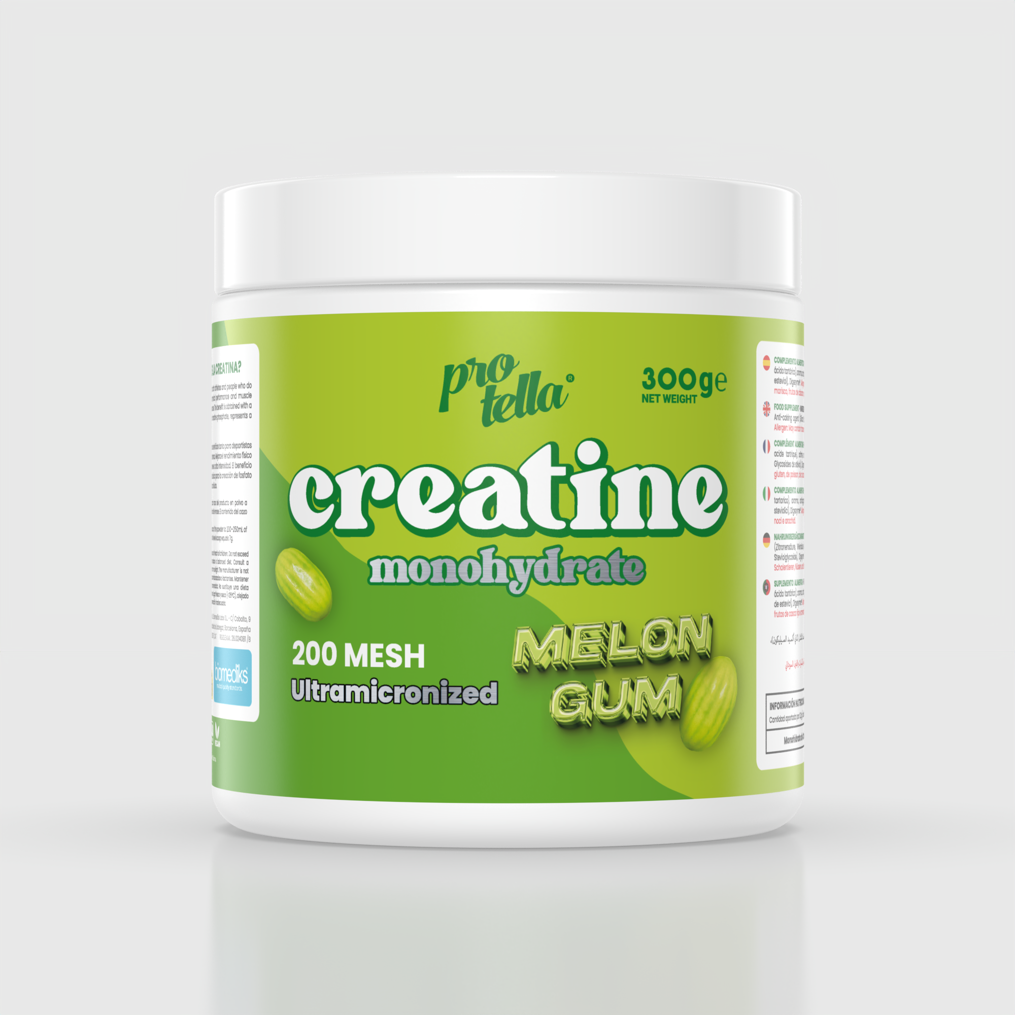 Creatina Melon Gum 300gr - Protella