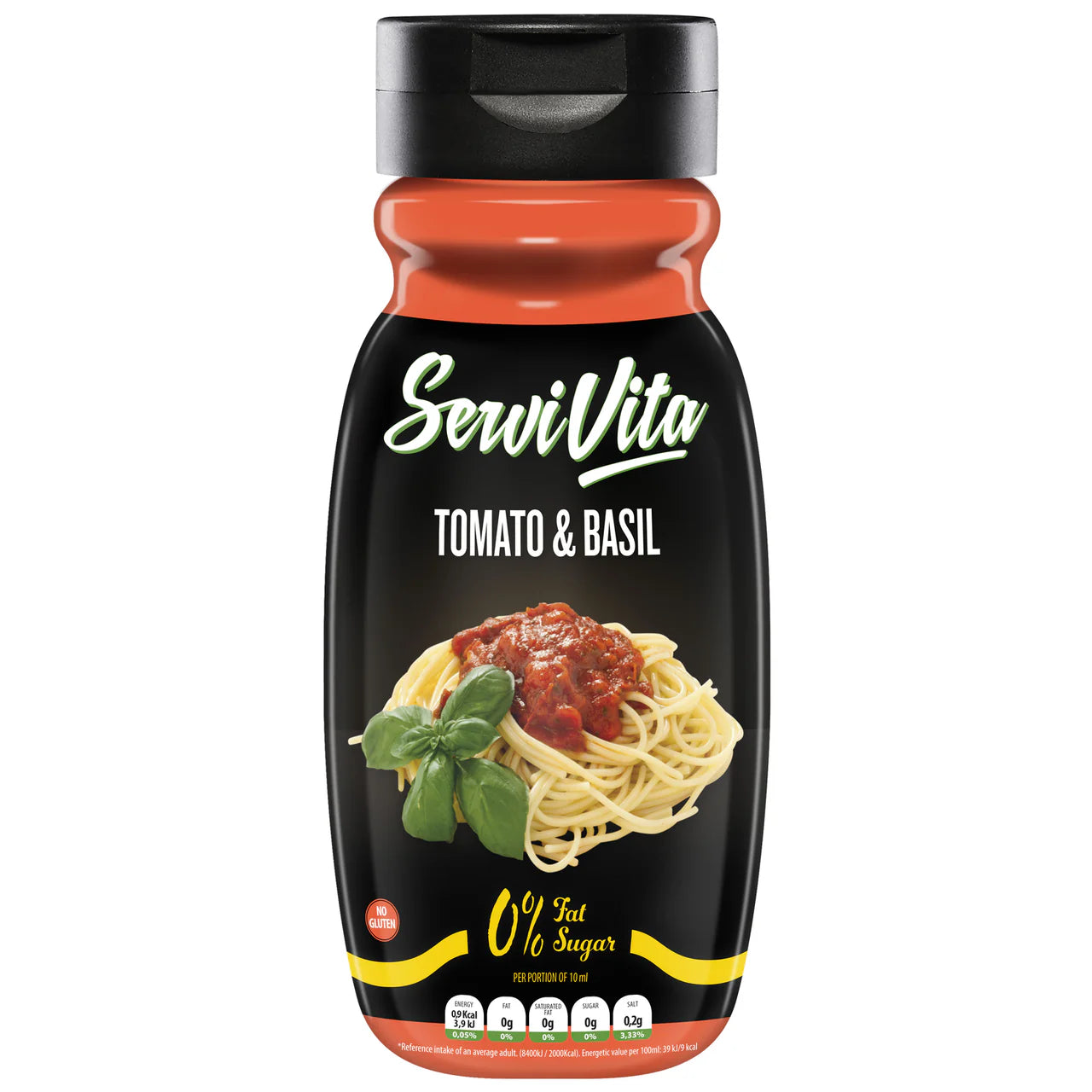 SALSA ZERO 320 ML Tomate & Albahaca SERVIVITA