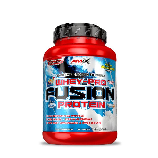 Proteína Whey-Pro Fusion AMIX 
1kg, BANANA
