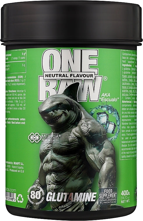 One Raw Glutamine 400 gr (80 Serv.)