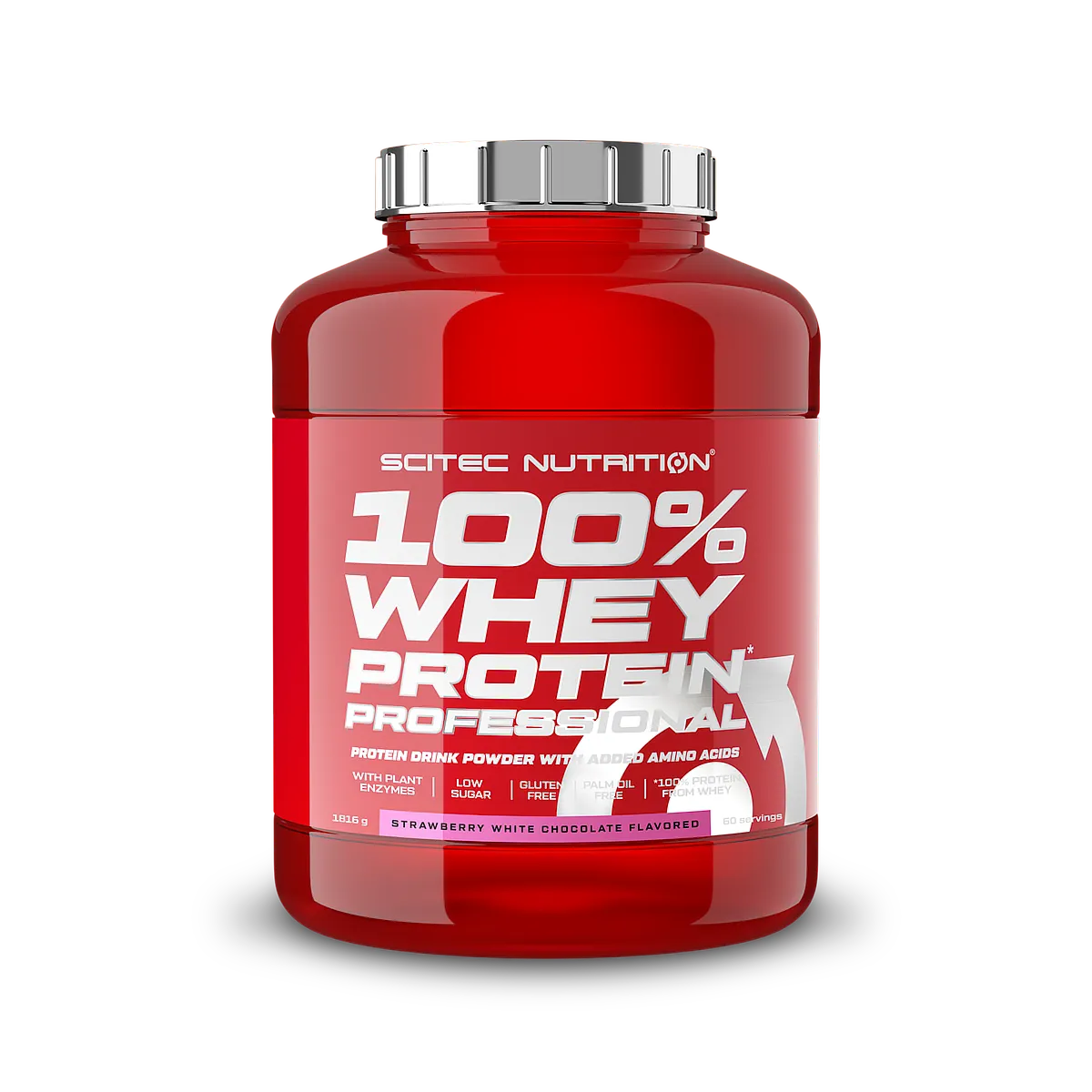 100% Whey Protein Scitec Nutrition 1816g fresa-choco blanco
