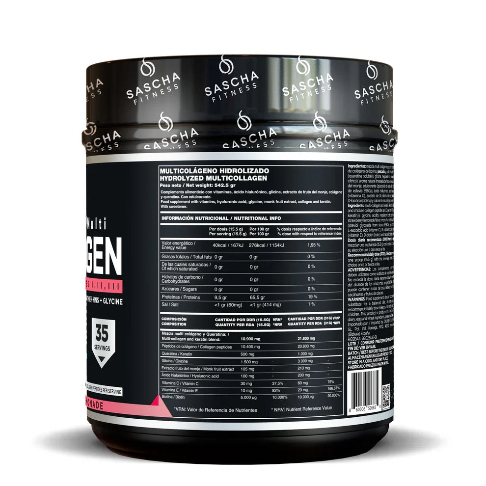 Colágeno Multi Hidrolizado sabor Limonada de Fresa