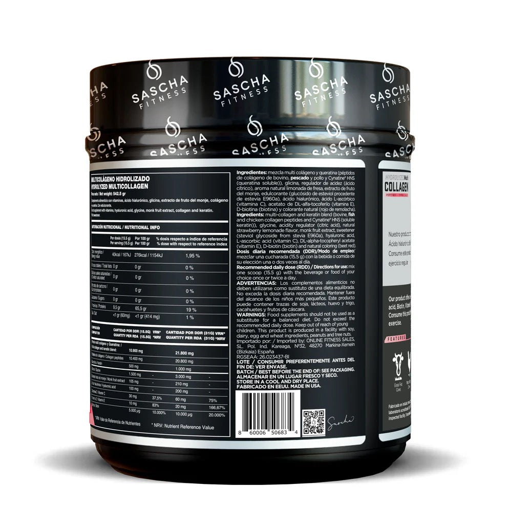 Colágeno Multi Hidrolizado sabor Limonada de Fresa