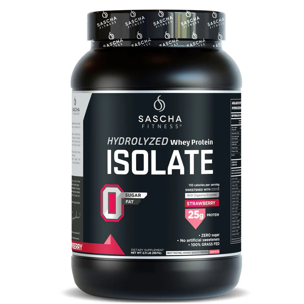 Proteína Whey Hidrolizada y Aislada sabor Fresa