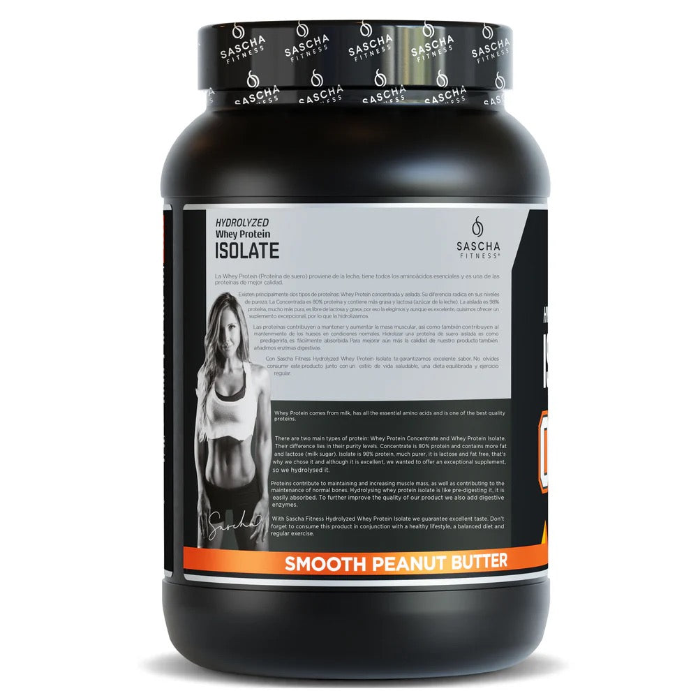 Proteína Whey Hidrolizada y Aislada sabor Mantequilla de cacahuete