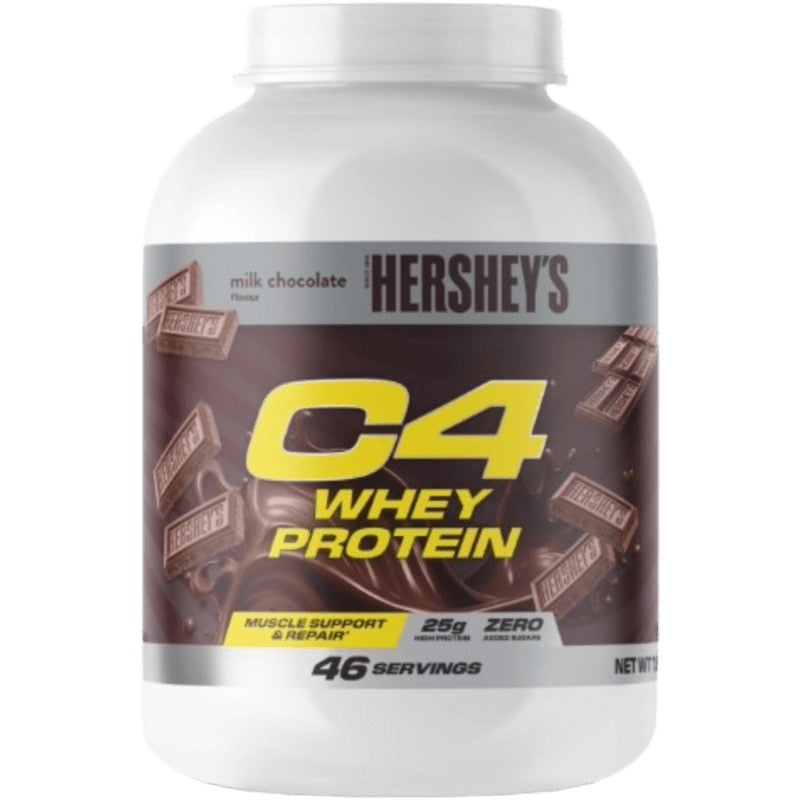 CELLUCOR C4 WHEY PROTEIN HERSHEYS MILK CHOCOLATE 1,61 KILOS (46 SERVICIOS)
