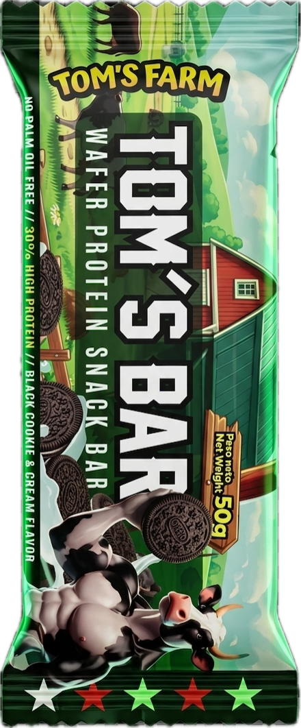 Protein Wafer Black Cookie
50gr. - Tom's Farm